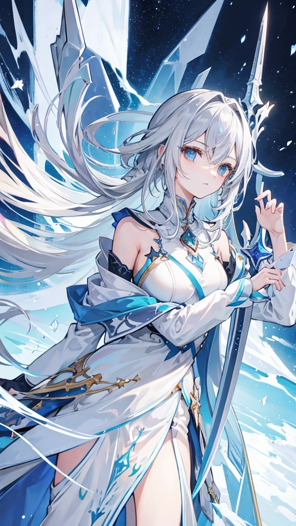 Collapse Star Rail Mirror flow Gray Hair Ice Great Sword beautiful beautiful