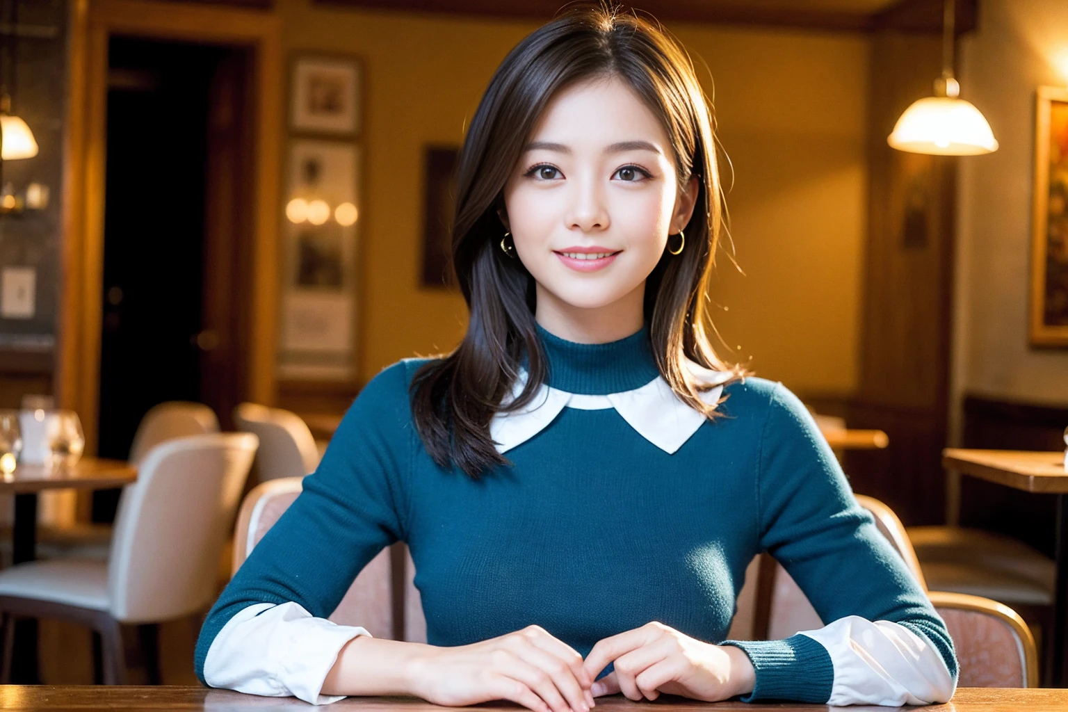 ((Highest quality、8k、masterpiece:1.3))、Beautiful woman who looks like Satomi Ishihara、1 male、1 female、Couple、spouse、half、The body is slim、((Bob Hale、Straight hair:1.2)), (Realistic, Intricate details:1.2), テーブルの上のwine glass、Put the light on your face、 Amazing view of the sunset sky and clouds、Amazing mountain views、A bright smile、The wonderfulness of smile、Bright image、The beauty of wine, Beautiful Face, blue eyes, The light shines on your face, blush, short hair,Bright Face、 (Age 37), 39 years old, red wine 、Appetizers、Italian food、Wine bottle、Champagne、sparkling wine、Two beauties、Brown Hair、Shortcuts、Long sleeve shirt、dress、Pretty Woman 1, (slimな顔), (The body is slim), (Brown Hair), (Shortcuts), cheeks turn a little red,Attractive beauty、restaurant, In a prominent place (From the waist up) Nova Frog Style, actress, model, Upper Body, White wine, slim, wine glass, A wine glass placed in the center, smile, (smile: 1.15), Beautiful fine grain, Depth f/2,saturation, High Contrast, Strong light and shadow,Moist Body:1.5、3D texture、Delicate eyes、Brown Hair、The hair is very shiny、