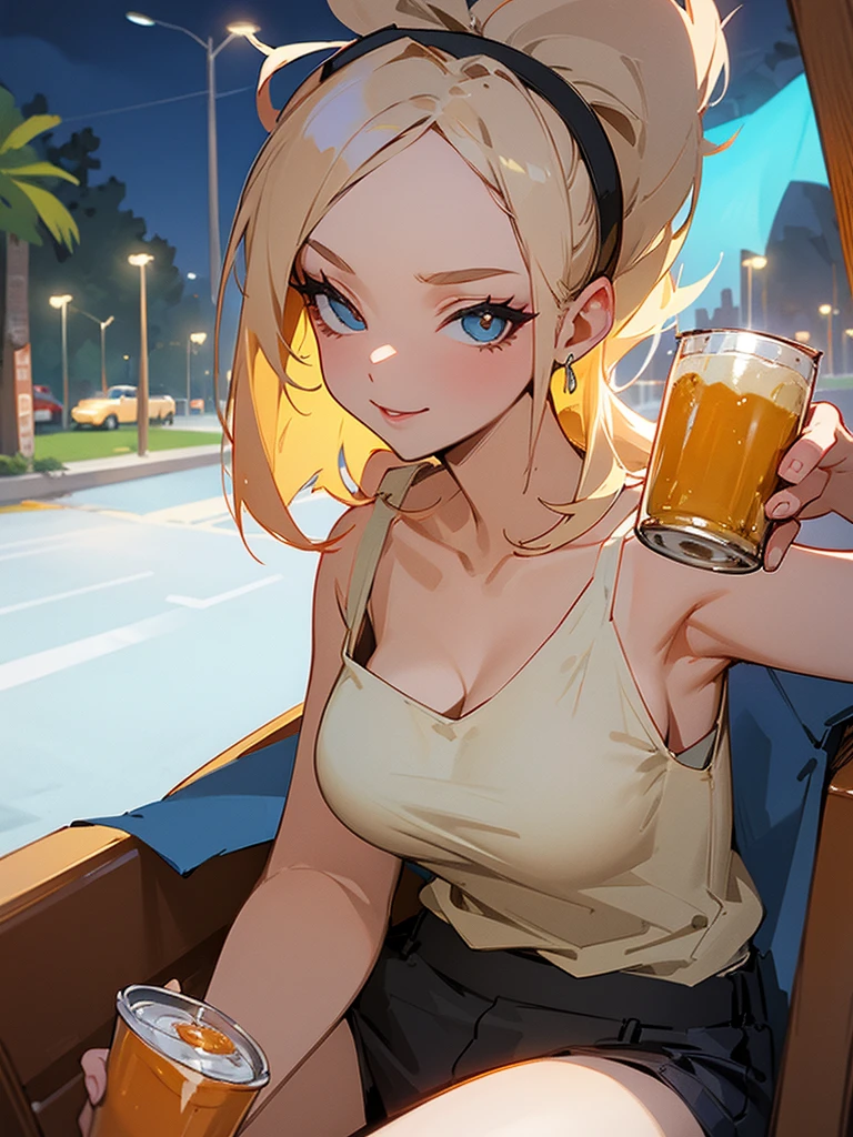 Park Canned Beer Older Sister MILF Camisole Night