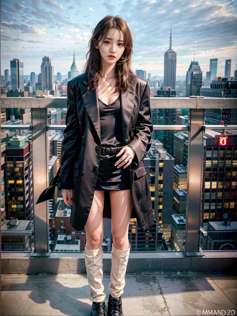 photoRealistic,Realistic, alone, photoRealistic, Highest quality, Ultra-high resolution,

Diamond Stud Earrings, long, straight black hair, Hazel Eyes, Serious expression, Slim figure, Wearing a black blazer and a white blouse, Stand on the city skyline at night

beautiful, masterpiece, Highest quality, Highly detailed face, Perfect lighting, alone,One girl,

Highest quality, Ultra-high resolution, photoRealistic,
Super detailed,
masterpiece, Highest quality,
Yuna 1,