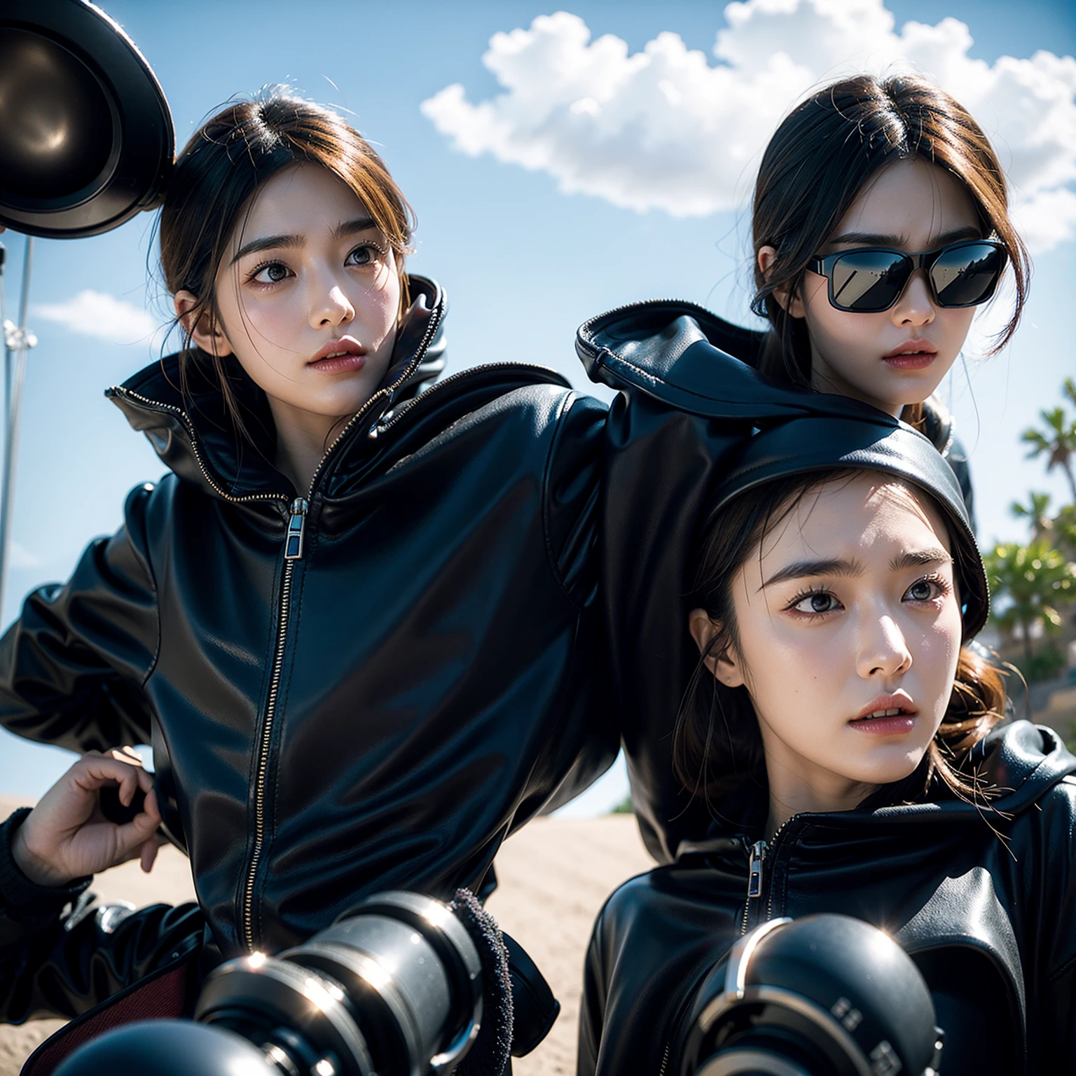 3D realistic style live-action stereoscopic Hollywood movie