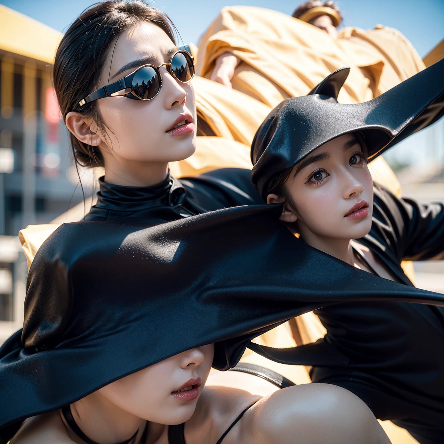 3D realistic style live-action stereoscopic Hollywood movie
