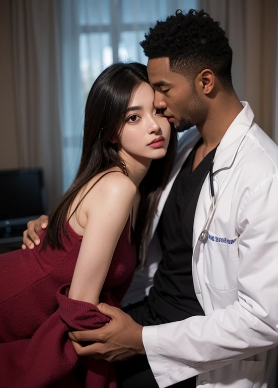 Patient gf with black man bf doctor