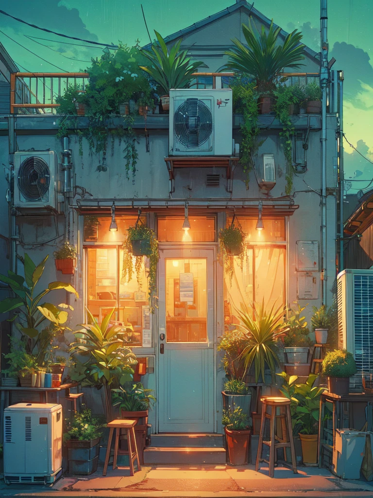 an evening scene