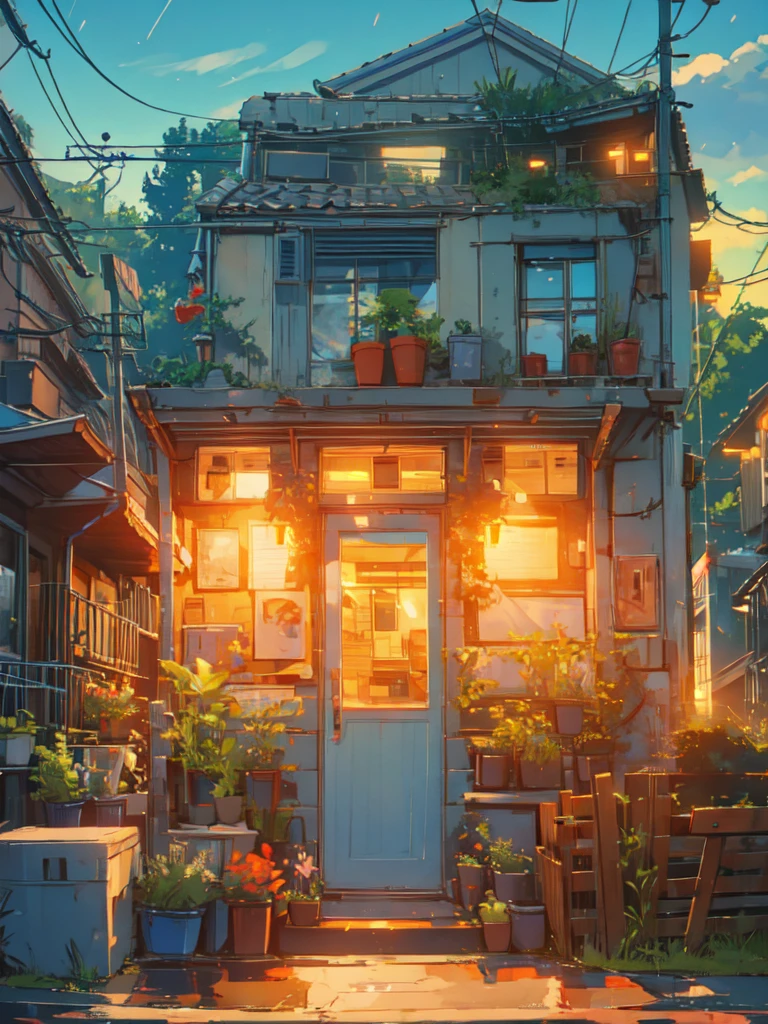 an evening scene