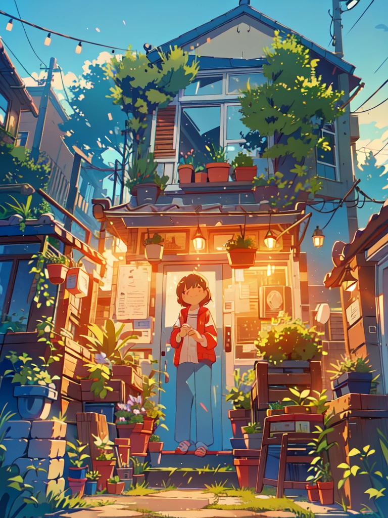 an evening scene