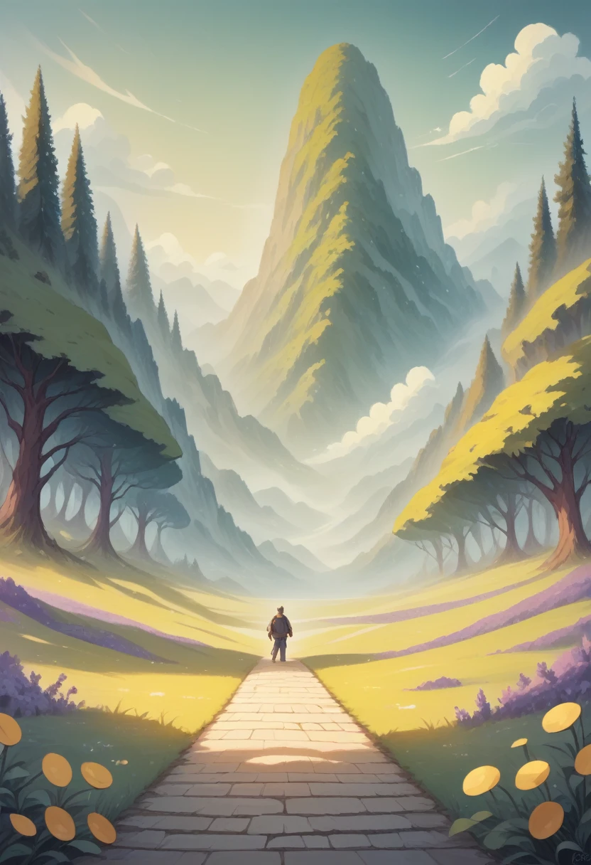 Vast Field: Illustrate a vast field with a backdrop of clear blue and purple skies.

Crypto Coins: Include images of various cryptocurrencies like Bitcoin, Ethereum, and other altcoins growing on the field.

Natural Landscape: Incorporate natural elements such as trees, green hills, and a sunrise casting a golden glow on the coins.

Pathway: Depict a winding pathway traversing the field, indicating directions to explore various opportunities.

"CoinSeeker" Character: Add an image of a coins seeker looking forward with enthusiasm, embodying the spirit of adventure and exploration in seeking opportunities in the crypto world.