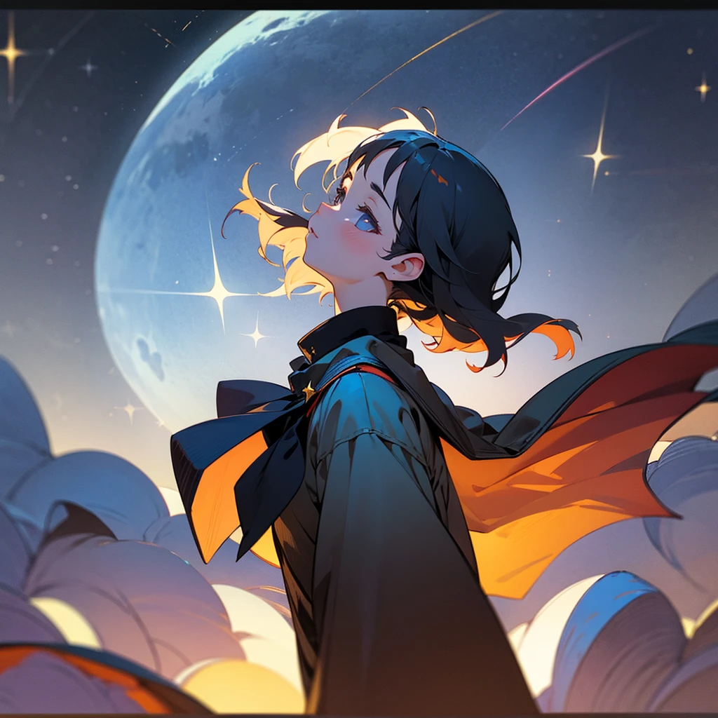 Girl looking at the stars