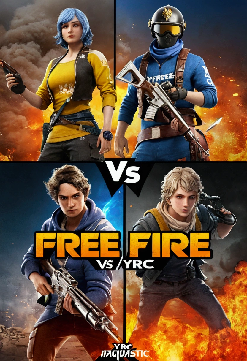 Free fire vs YRC logo 