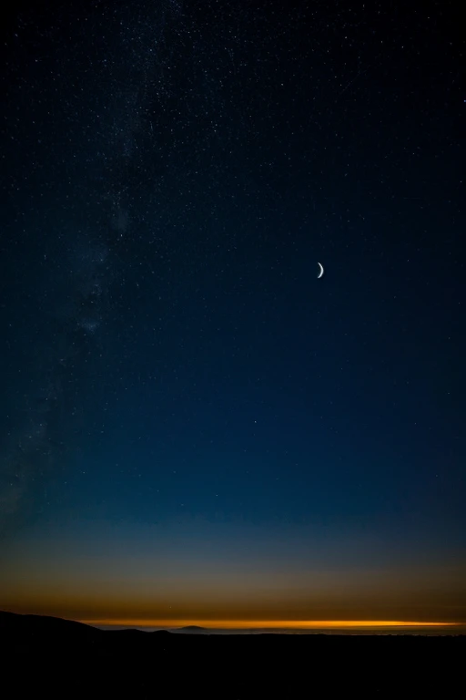 Night sky without moon or stars