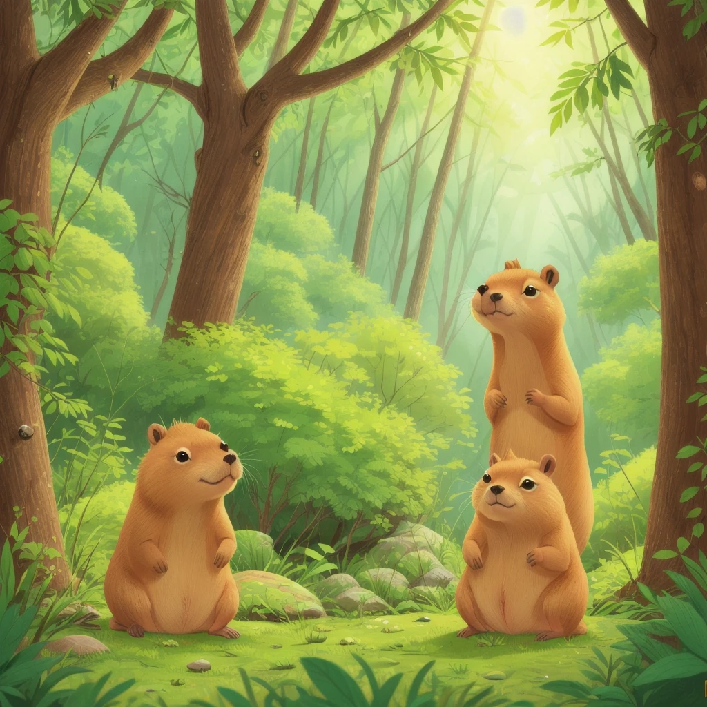A capybara in forest