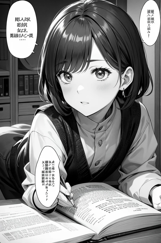 manga, text