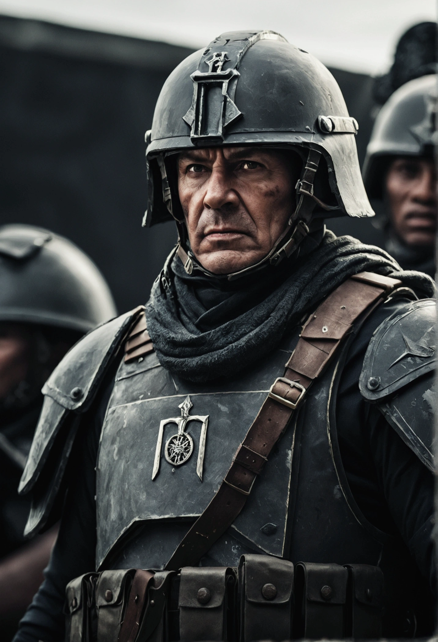 the leader of a war force ready for war