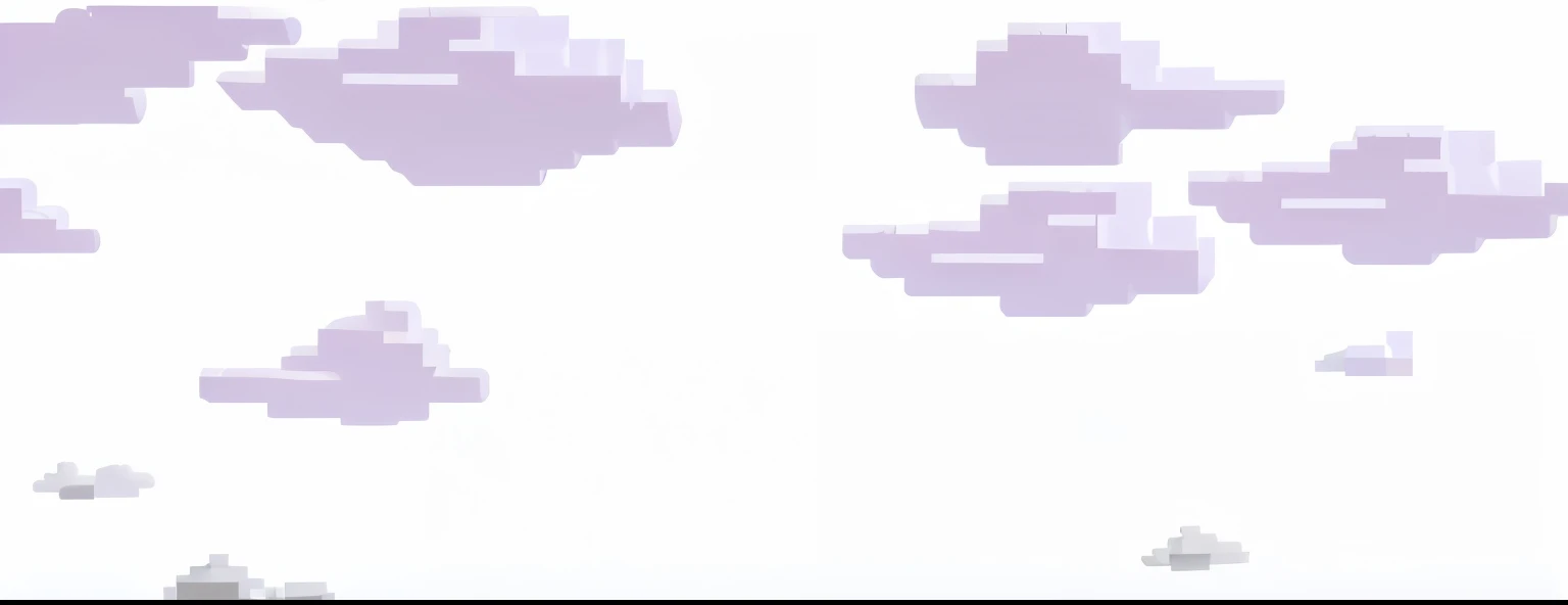 Pixel style clouds,legos,Large polygons,8k,Straight edge,As a mobile game background