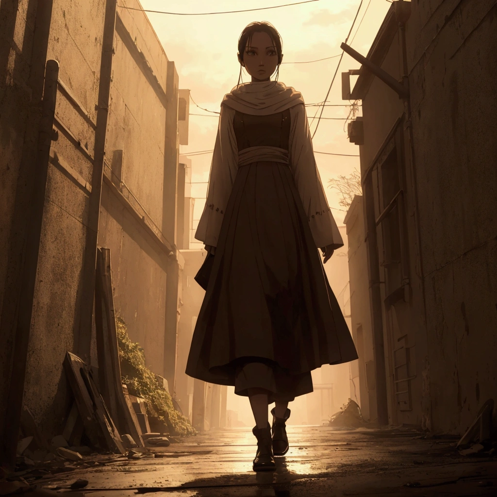 Masterpiece, Top Quality, walking away standing alone