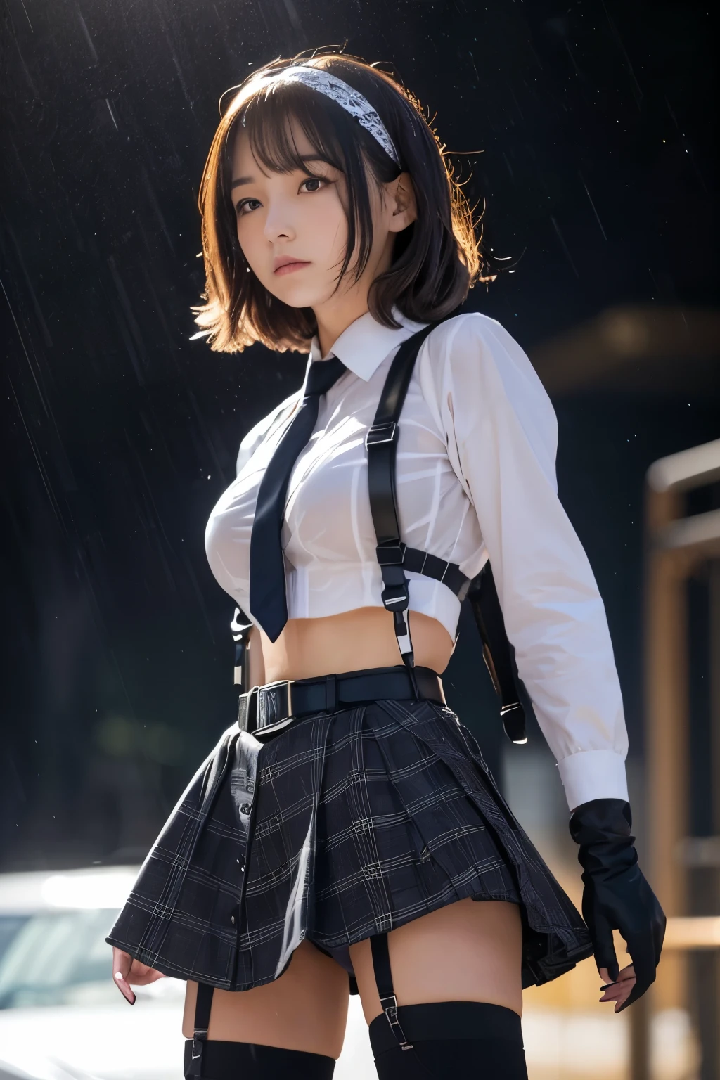 1 female, , high quality, masterpiece, Ultra-high resolution, , Cinema Lighting, , , 1 female, , high quality, masterpiece, Ultra-high resolution, , Cinema Lighting, , , And the suspenders with the cranes flying Moderate breasts Large Breasts Small face holster Lying in bed Looking up Sweat belt summer 脇Sweat Black Hole Gloves suit garterbelt Leg Links ズボンにbelt holster Hands behind your back Anxious expression Looking up Anxious face Knee-high Knee socks Knee-highソックス garterbelt garter ふとももにgarterbelt Checkered mini skirt Necktie Headband ribbon Panty shot スカートの隙間 Armament Handgun handcuffs Cable ties レッグholster holster Hands behind your back Anxious expression Looking up Anxious face 足を横に開く Armament Cable ties レッグholster holster See-through clothing heavy rain Getting wet in the rain