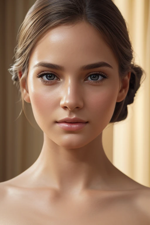 a beautiful girl, 1girl, detailed face, detailed eyes, long eyelashes, beautiful lips, smooth skin, elegant expression, graceful pose, intricate hairstyle, delicate features, glowing skin, ethereal beauty, serene atmosphere, soft lighting, warm color palette, cinematic composition, photorealistic, (best quality, 4k, 8k, highres, masterpiece:1.2), ultra-detailed, (realistic, photorealistic, photo-realistic:1.37), digital painting, concept art