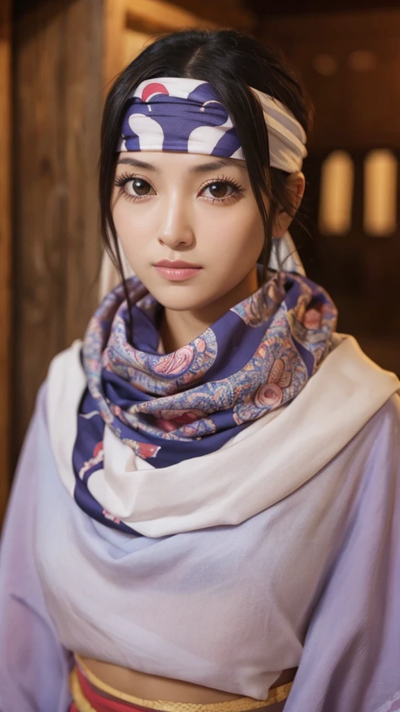 beautiful girl bandana on forehead cowl kyoukai