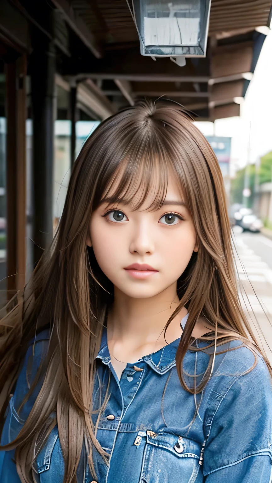 Sexy big 、Sexy cute looks and cute 15 year old beautiful girl, Beautiful and sexy face、A strong wind blows my hair in front of my face、Beautiful long blonde straight hair、Beautiful, cute and sexy eyes hidden by long bangs