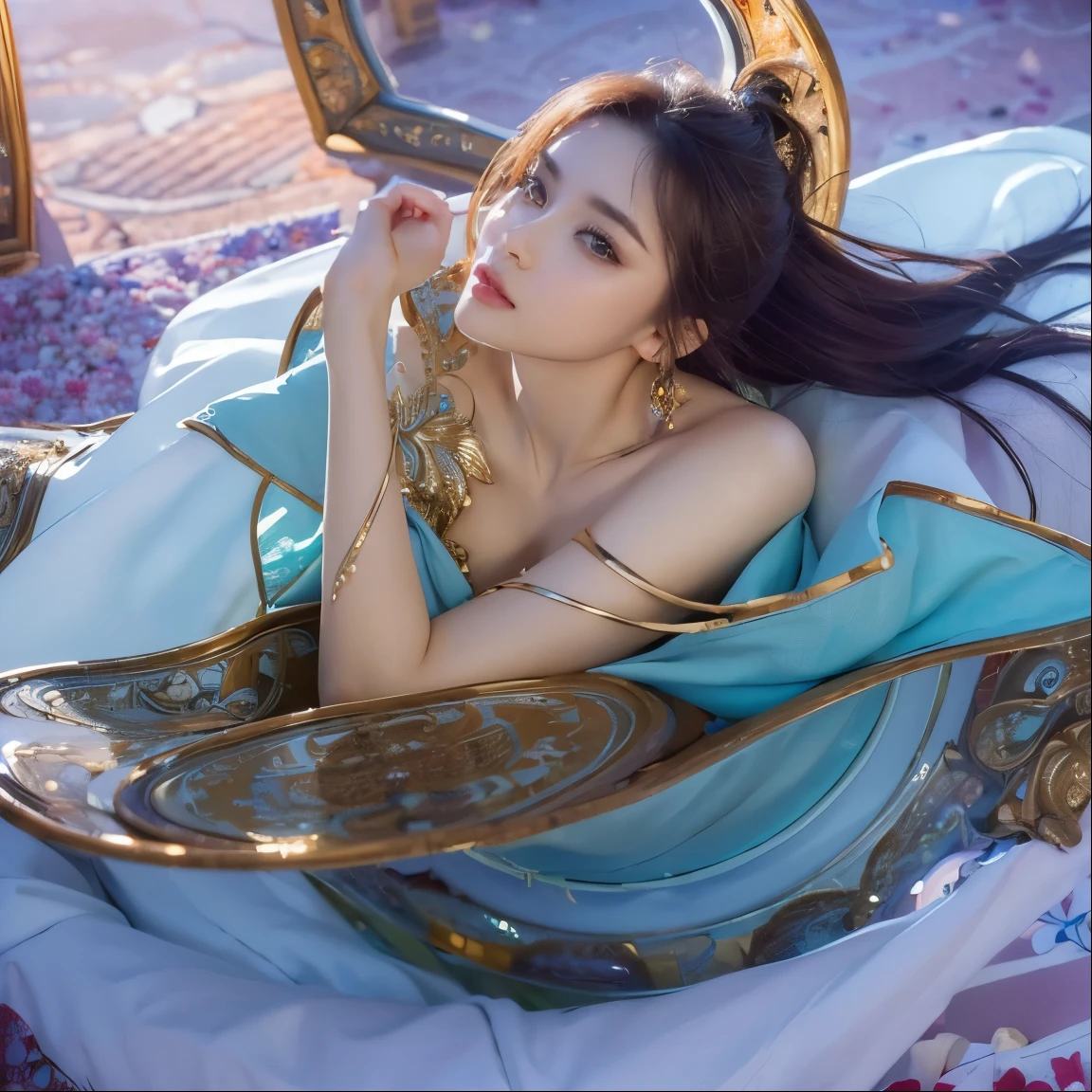 ((BEST quality, 8k, Masterpiece:1.3)), up per body,, Sharp focus:1.2, Beautiful Woman with perfect figure, higly detailed facial and skin teksture, Detail eyes, double eyelids,interior view,