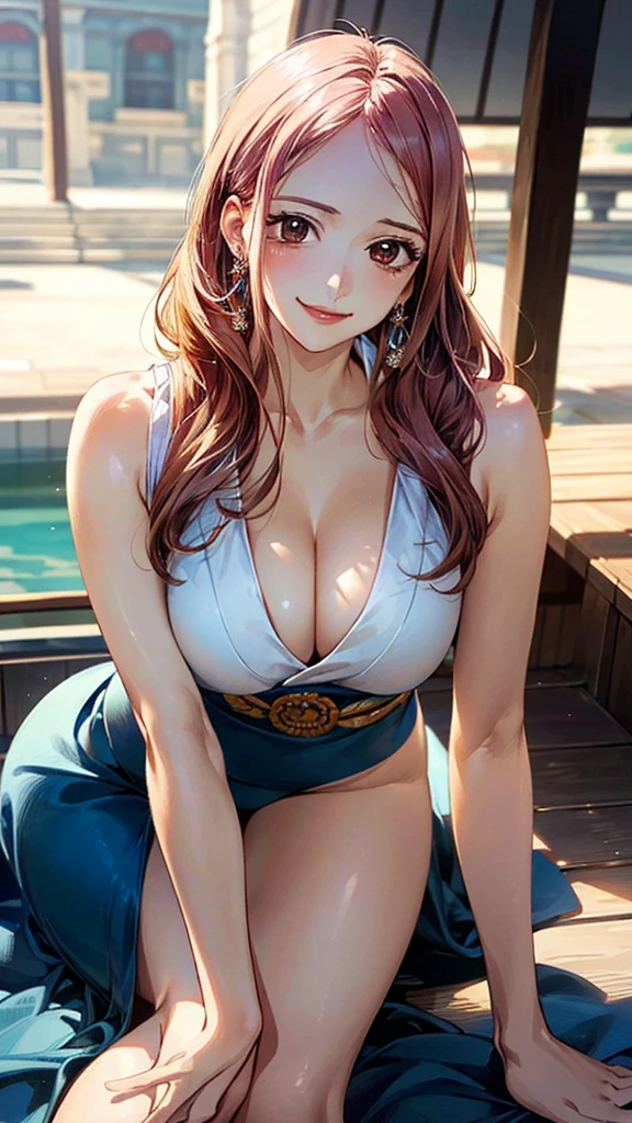 (masterpiece:1.3, Highest quality, Ultra-high resolution, Very detailed), (Realistic, photoRealistic:1.4), Beautiful illustrations, Perfect lighting, Natural light, colorful, Written boundary depth, NFSW,
View your viewers, 1 Girl, Japanese, Perfect Face, Cute and symmetrical face, Shiny skin, (Large Breasts, seductive Thighs, Big Ass), Thighs, sum,
Beautiful Hair, Beautiful Face, Beautiful attention to detail, Beautiful clavicle, Beautiful body, Beautiful breasts, 美しいThighs, Beautiful feet, Beautiful fingers,
(Beautiful views), ((Jewelry Bonney from One Piece)),(Captivating smile,)