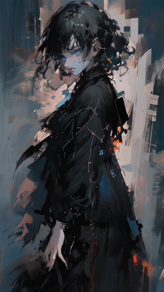 (Side view,A little above,:1.5),(Highly detailed CG Unity 16k wallpaper:1.3),(Break Free,Burning with passion,Humanoid beast,:1.3)
(Non-representational art,Bright colors, Wide-angle, The visuals are,Very rough strip:1.3),
Decadent illustration style,Meiji Art,
Pixelated chaos,lith printing,
Ultra-high resolution,
Horror,scared,
(Black Hair,Sparkling blue eyes,They are,cold,Deep and dark nails:1.5),
Rain Onk_arima,White Background, scenery, ink, Mountain々, water, wood