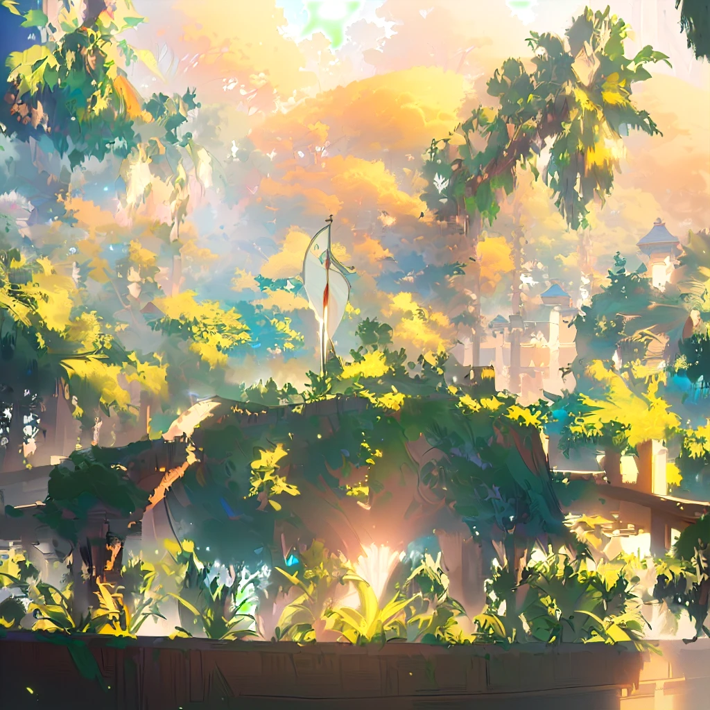 masterpiece, best quality, Kwai tree(Extremely detailed CG unity 8k wallpaper), (best quality), (Best Illustration), (Best shadow), absurd, Realistic lighting, (abyss), Beautiful and delicate light, Artworks of Hayao Miyazaki,