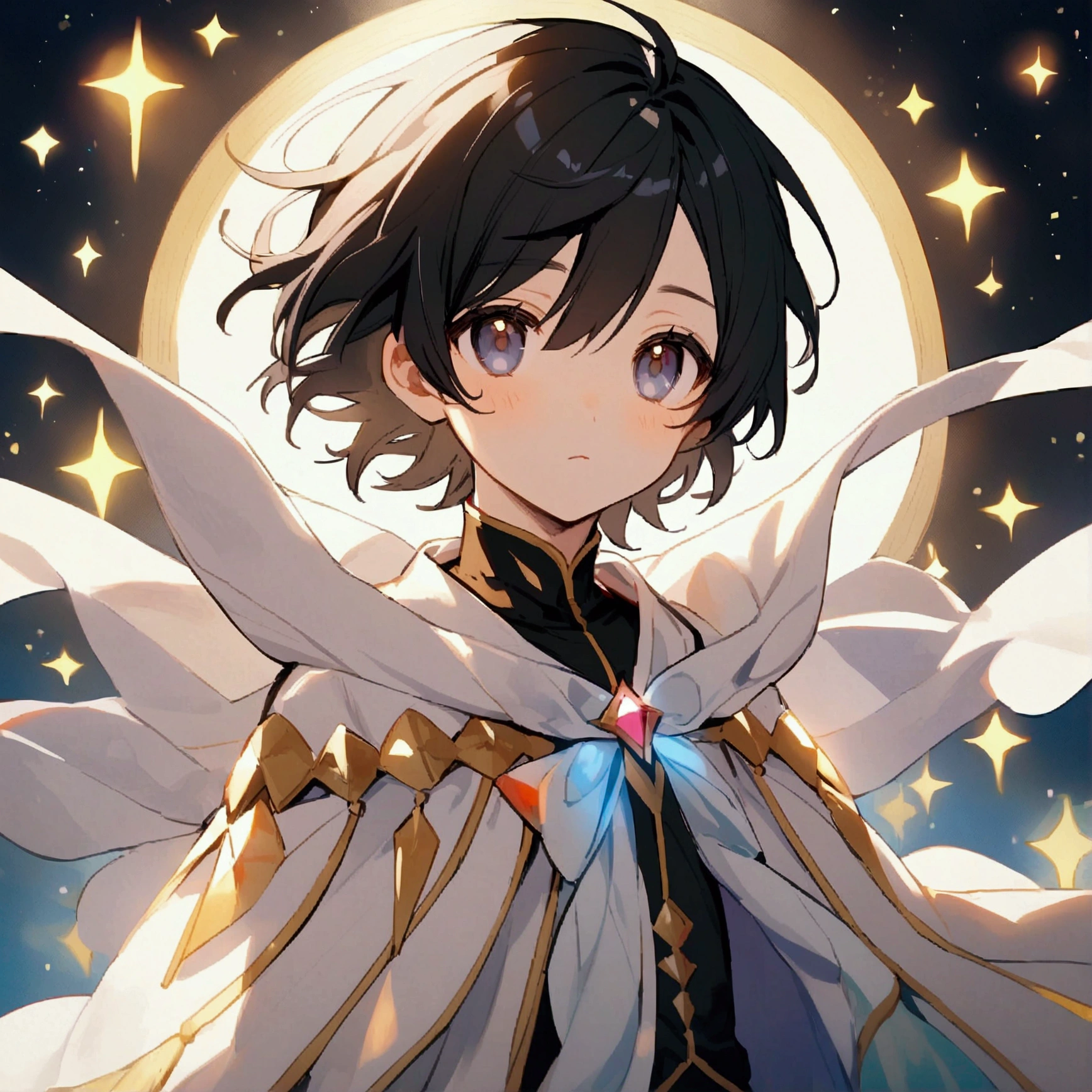 a black-haired boy