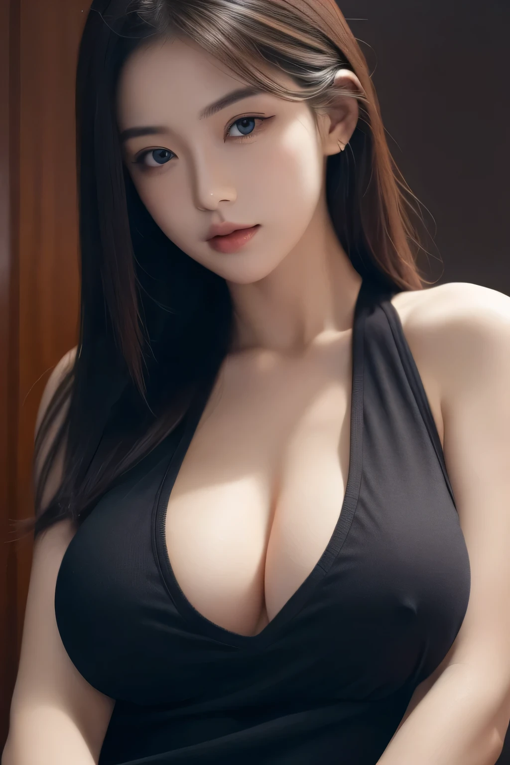 1 woman, ((detailed eyes:1.2)), nsfw, sexy, sensual, sleeveless, sideboob, masterpiece, top quality, best quality, official art, beautiful and aesthetic:1.2), extreme detailed, colorful, highest detailed