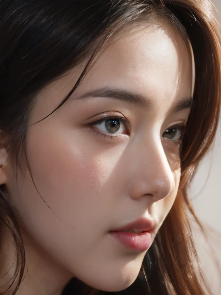 ((((best quality))))、(((Ultra-precision CG16K wallpaper)))、(((masterpiece)))、(((very detailed)))、(((super extreme detail)))、１people&#39;girlature woman、24-year-old female、((japanese face))、((very beautiful face))、((My Shiraishi:1.5))、((semi long straight hair:1.3、blunt bangs))、(shiny brown hair)、beautiful and delicate eyes、brown eyes、raised an eyebrow、high nose、small nostrils、small mouth、seductive lips、beautiful breasts、((C cup size breasts))、split、plump body、(chubby body type)、perfect proportions、complete anatomy、perfect composition、Beautiful detail shading、beautiful natural light、Light with beautiful details、Depth of recorded boundary、(((high saturation)))、(((really:1.9)))、((vivid:1.5))、((edge:1.6))、((beautiful skin))、((skin texture))、((reallyな皮膚感))、(((cowboy shot、femur:1.5)))、((overhead view:1.8))、((Open mouth and surprised face:1.4))、(eyes looking at me:1.5)、day bedroom、bright sunshine、natural light、(((Lie down on your back in bed:1.6)))、(Supine posture:1.5)、(((open front shirt_white clothes、panties_white clothes:1.6)))、((earring、wearing a necklace:1.3))、