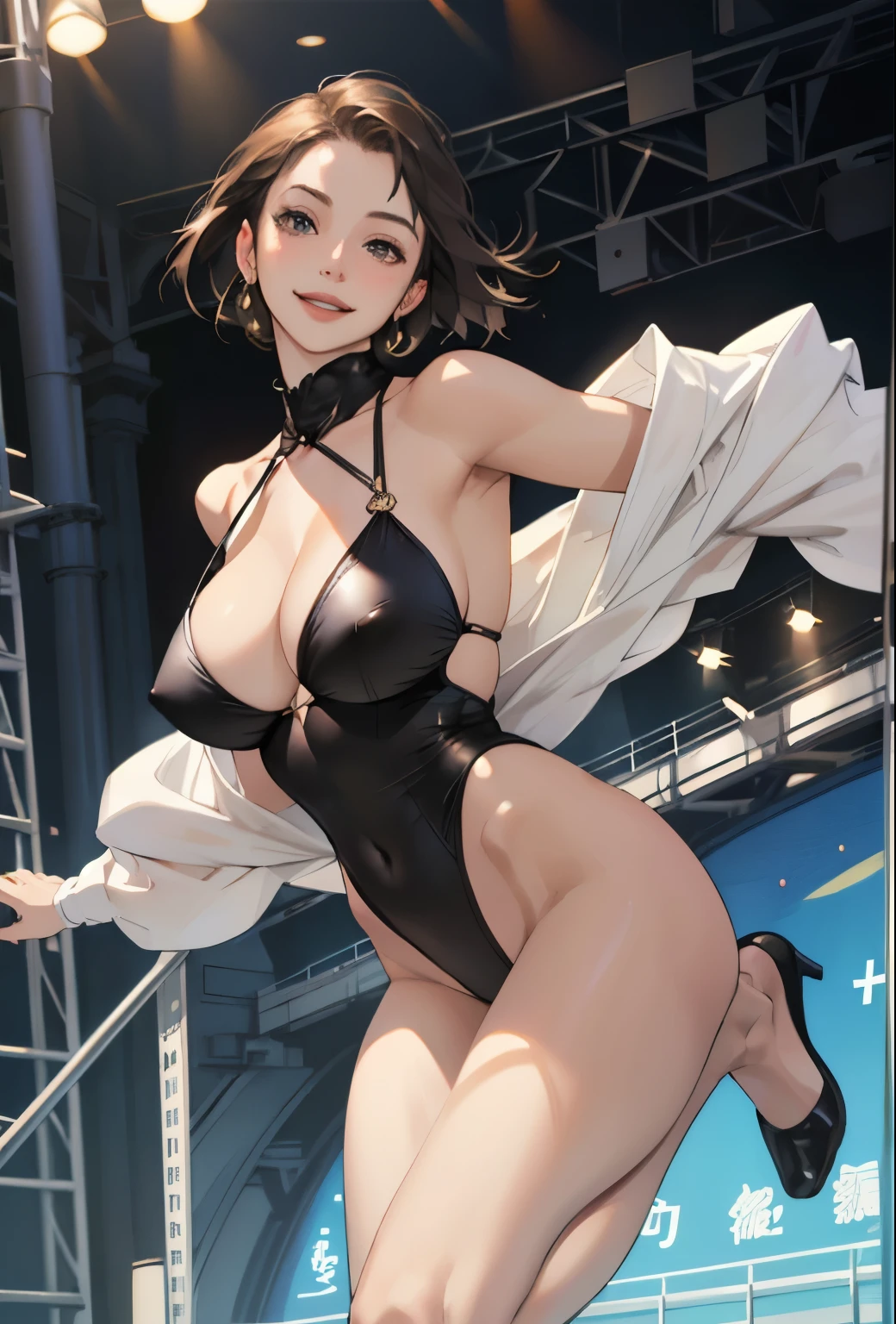 Realistic、Face reality、With a girl、High leg leotard、y behavior、My breve gotten a little bigger、sexy appeace、The Ring is the Stage、Hold up a number board、A shy smile、High leg bikini、Round Girl、Open your feet wide、bridge、Lean back、