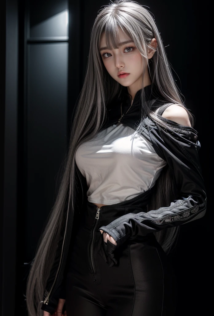 Military Uniforms,pants,black military uniform,whole body,Height: 168cm,almond shape eyes,{{{{{silver eyes}}}}},{{{{{dull bangs}}}}},(slanted eyes},{{whole body},{{{1 girl}}}, long hair, straight hair,{{{{silver hair}}}},{{{tsurime}}},30 years old,{Medium chest},{{bush}},silver eyes,{{{masterpiece}}}, {{{highest quality}}}, {{Super detailed}}, {shape}, {{very delicate and beautiful}},very detailed,detailed perfect,detailed hyper,Abundant thighs,big ass,black clothes