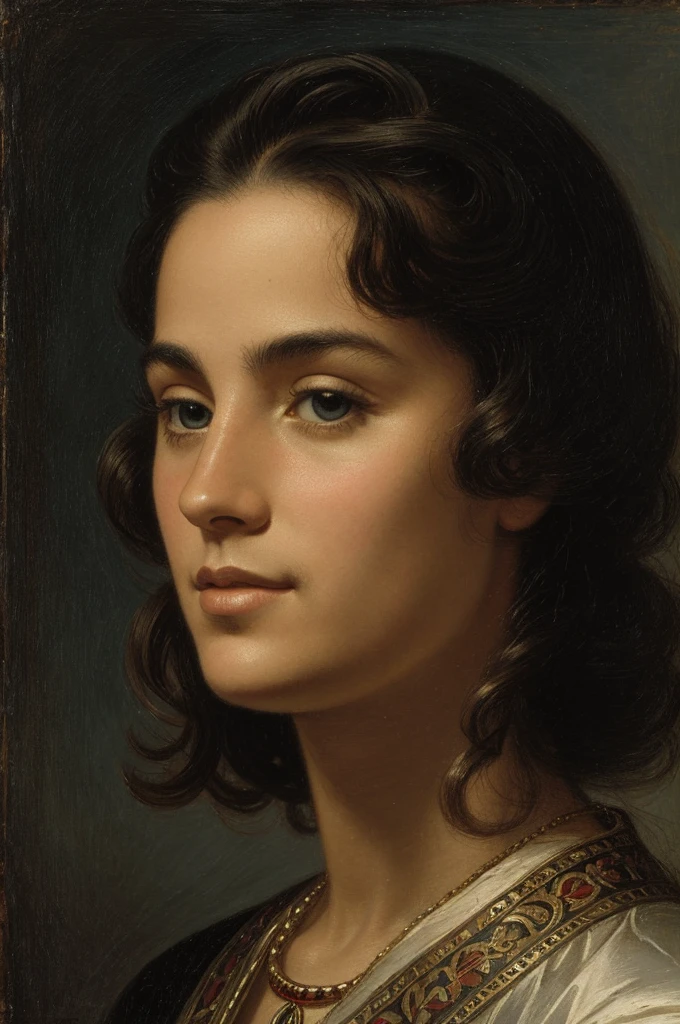 A portrait of a famous person
