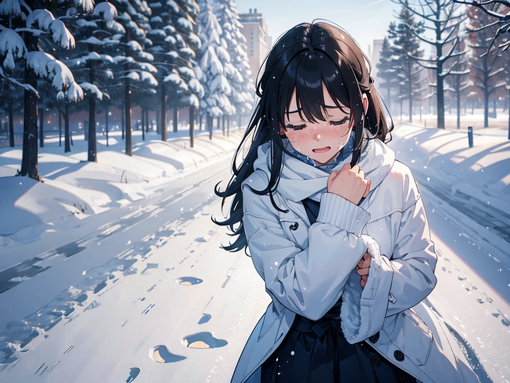 
Crying in the snow
