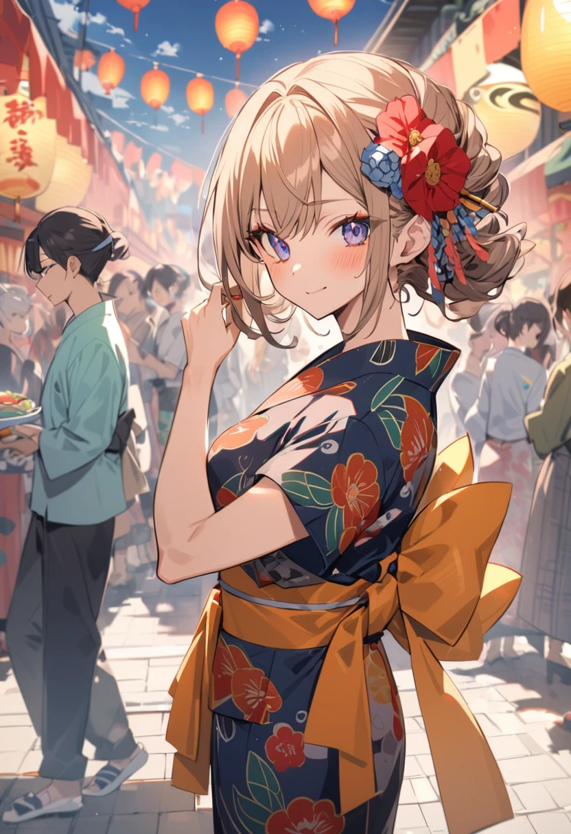 Nebuta Festival and beautiful women in yukata