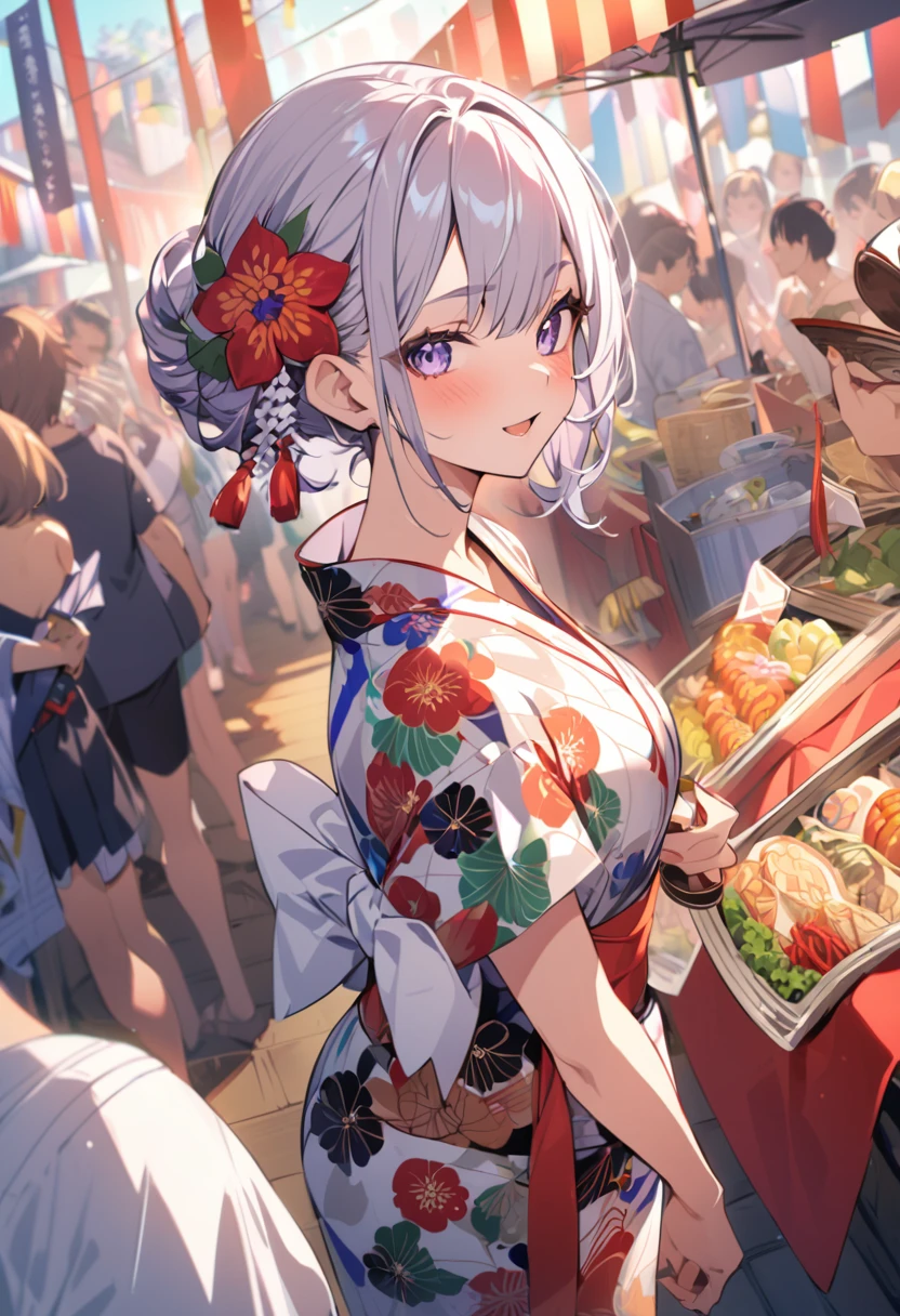 Nebuta Festival and beautiful women in yukata