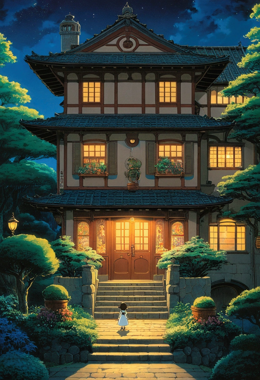 Ghibli night fantasy