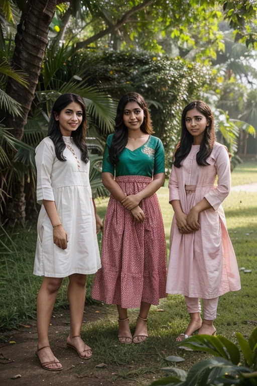 three beautiful happy japani girl with beautiful dress in nature with text জাপানের মানুষের গড় আয়ু এত বেশি কেন? জেনে নিন ৭ টি গোপন রহস্য।