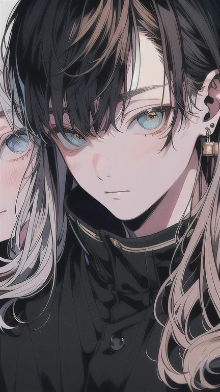 (Mastepiece), (Best Quality), Very detailed, high resolution, (( 7 Friends)), Perfect Face, Beautiful Face, Very detailedな顔, (Black-haired man), (Silver-haired man), (Blonde-haired man), (Dark-curly haired man), (Golden-haired man), (Brown-haired man), (White-haired man)、shirt、standing at a distance, facing away from the camera
