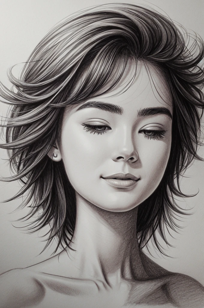 Euphoric human person drawing