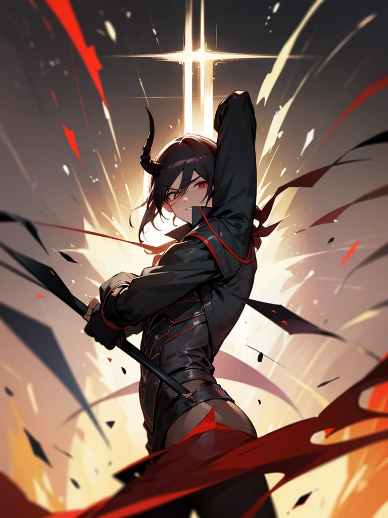 Demon Hunter Man demonstration There&#39;s a katana sword and it&#39;s really cool. ,Fully dressed, wearing an old Japanese outfit. ((One layer of clothing)) ((No muscles.)) ((The design is straight out of the anime Demon Slayer.))