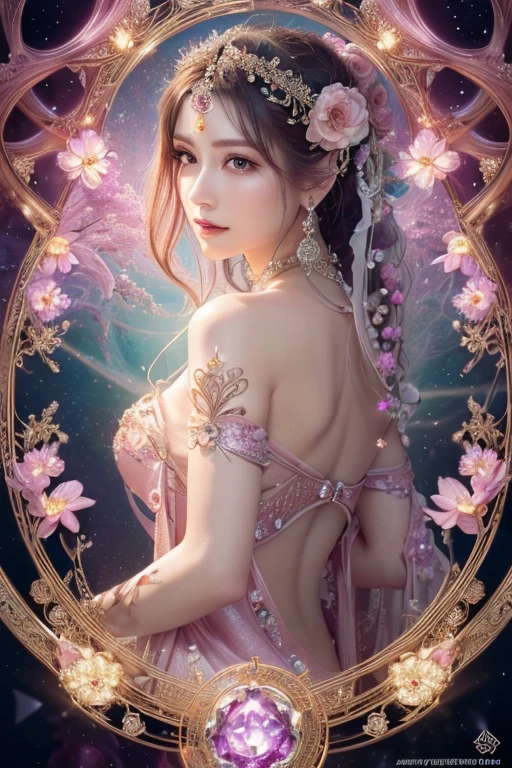 arafed woman in a bikini with flowers and a basket of flowers, beautiful digital artwork, trending on cgstation, 🌺 cgsociety, digital fantasy art ), chengwei pan on artstation, 2. 5 d cgi anime fantasy artwork, deviantart artstation cgscosiety, cgsociety and fenghua zhong, artwork in the style of guweiz