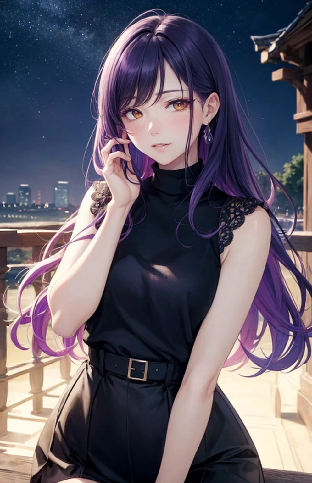 beautiful detailed illustration, amazing art, (((Extremely detailed))), absurdres, looking at viewer, solo, sea, bangs, yellow eyes, half-closed eyes, wearing glasses, depth of field, masterpiece, best quality,
healthy skin tone, blush, white devil horns, white horns