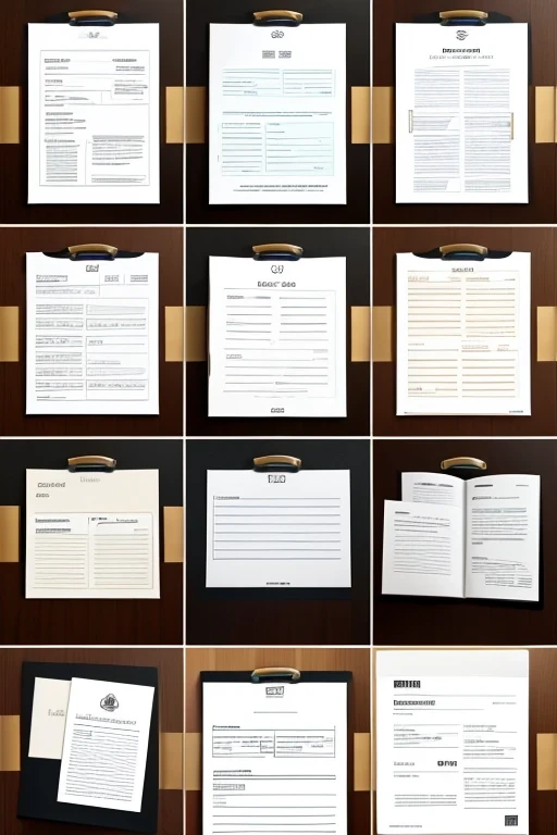 Self-Analysis Sheet　Special　Sense of luxury　icon　
The documents are in a stack