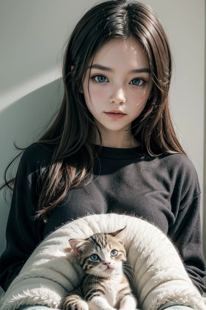 Raise a beautiful kitten 