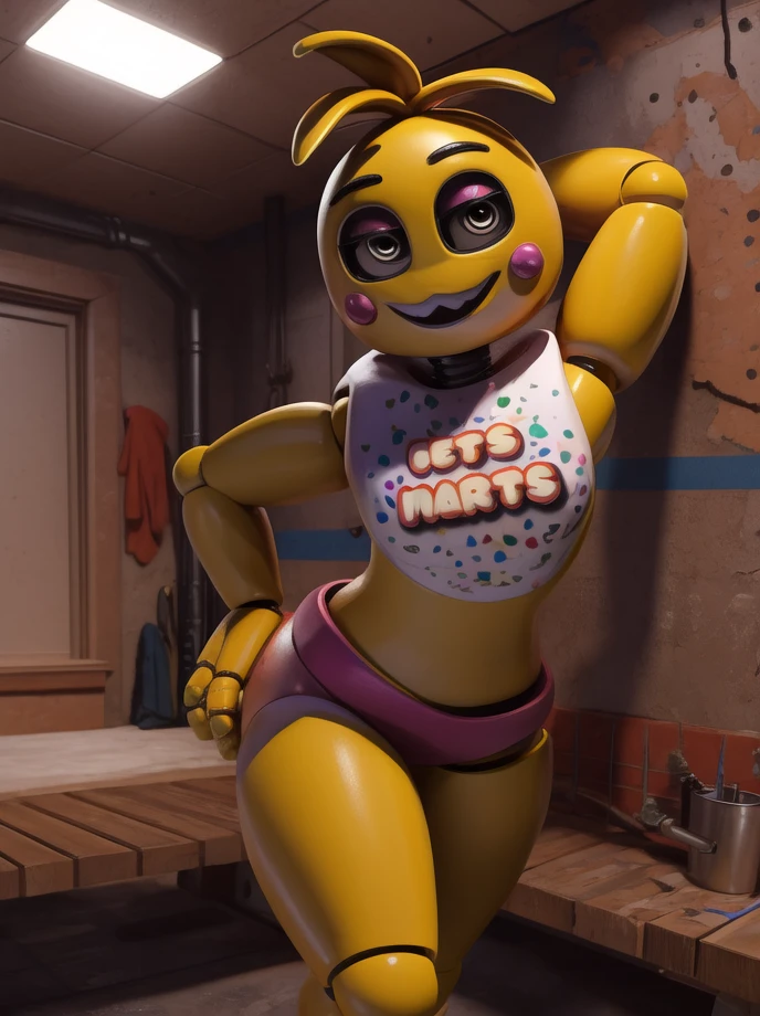 Art Cartoon,art 4k,ToyChica,sexy body,sexy pose,Maintenance room 