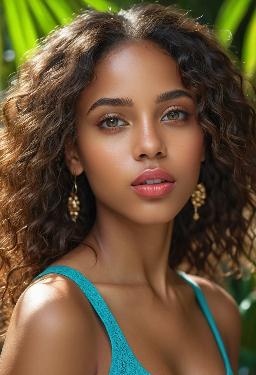 a beautiful mixed caribbean girl, extremely detailed full body, beautiful detailed eyes, beautiful detailed lips, extremely detailed hands and face, fit girl, (habits et lieu) vibrant colors, natural lighting, (best quality,4k,8k,highres,masterpiece:1.2),ultra-detailed,(realistic,photorealistic,photo-realistic:1.37),portrait,landscape