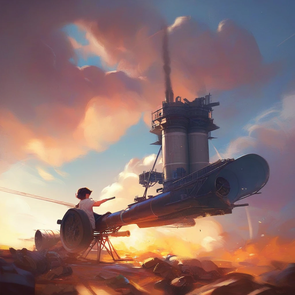 A promotional image for a casual game，Cannons and bombs