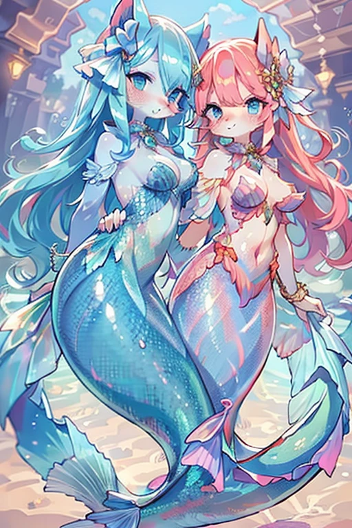 Mermaid furry, shiny fur