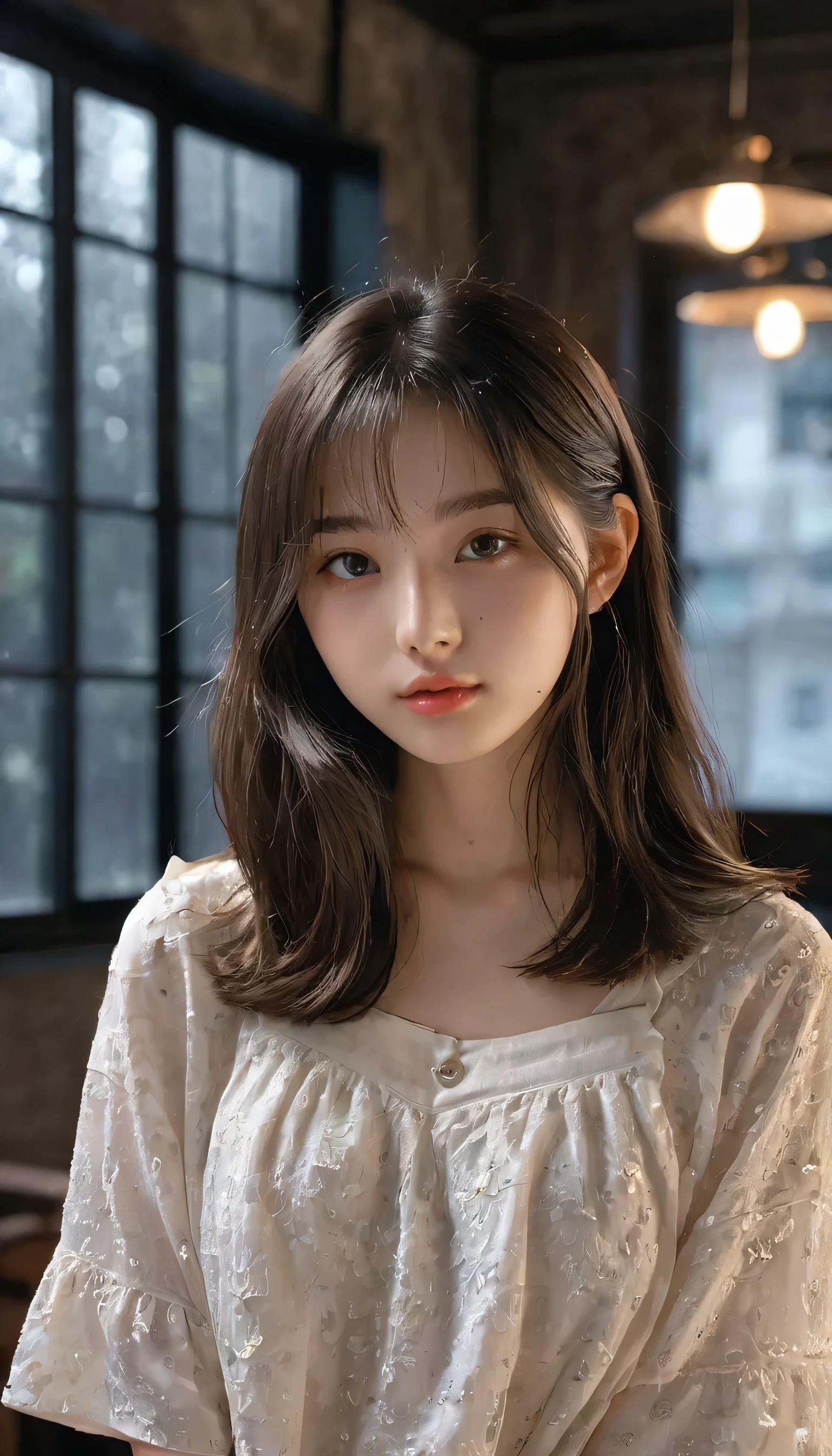   16K,beautiful girl , 18-year-old,Charm,dark room in the background, Beautiful face. From DL ⭕